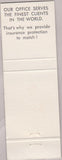 Matchbook Cover - Whittle's Real Estate Williston SC