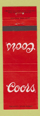 Matchbook Cover - Coors Beer RED