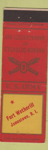 Matchbook Cover - Harbor Defenses Fort Wetherill Jamestown RI