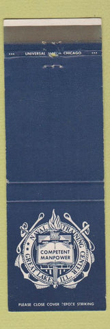 Matchbook Cover - Naval Training Center Great Lakes IL