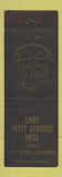 Matchbook Cover - Chief Petty Officers Mess Key West FL Navy