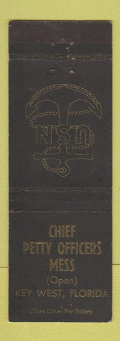 Matchbook Cover - Chief Petty Officers Mess Key West FL Navy