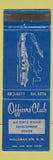 Matchbook Cover - Officers' Club Holloman Air Force Base NM