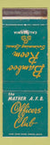 Matchbook Cover - Mather Air Force Base CA WORN