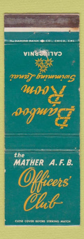 Matchbook Cover - Mather Air Force Base CA WORN