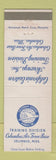 Matchbook Cover - Columbus Air Force Base MS California Eastern Airways