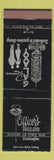 Matchbook Cover - Officer's Club McChord Air Force Base WA