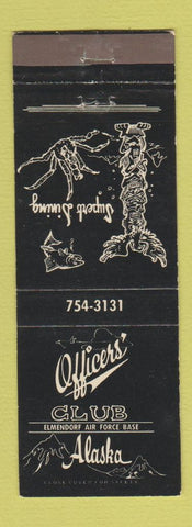 Matchbook Cover - Officers' Club Elmendorf Air Force Base AK