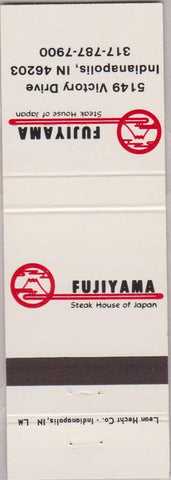 Matchbook Cover - Fujiyama Japanese Steak House Indianapolis IN