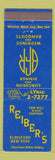 Matchbook Cover - Reiber's Restaurant Elmsford NY