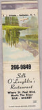 Matchbook Cover - Silk O'Loughlin's Restaurant NO TOWN WORN
