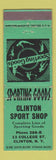 Matchbook Cover - Clinton Sport Shop Sporting Goods Clinton NY WEAR