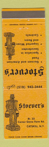 Matchbook Cover - Stoever's German Restaurant Catskill NY