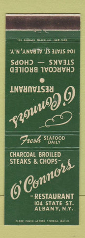 Matchbook Cover - O'Connors Restaurant Albany NY