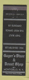 Matchbook Cover - Gager's Diner Donut Shop Monticello NY