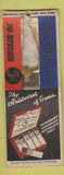 Matchbook Cover - Gold Tip Gum UNIVERSAL LONG BOBTAIL WORN