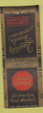 Matchbook Cover - Grand Union Foods BOBTAIL