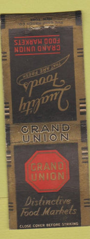 Matchbook Cover - Grand Union Foods BOBTAIL