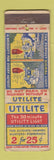 Matchbook Cover - Utilite Utility Light UNIVERSAL LONG WEAR