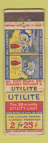 Matchbook Cover - Utilite Utility Light UNIVERSAL LONG WEAR