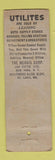 Matchbook Cover - Utilite Utility Light UNIVERSAL LONG WEAR