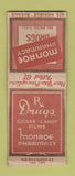 Matchbook Cover - Monroe Drug Store Baltimore? BOBTAIL
