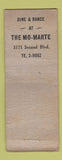 Matchbook Cover - STAR MATCH Mo Marte Baltimore? WORN BOBTAIL