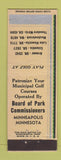 Matchbook Cover - Board of Park Commissioners Minneapolis MN