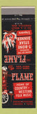 Matchbook Cover - The Flame Restaurant Country Music Minneapolis MN
