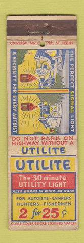 Matchbook Cover - Utilite Utility Light UNIVERSAL LONG WEAR