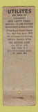 Matchbook Cover - Utilite Utility Light UNIVERSAL LONG WEAR