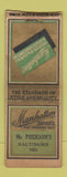 Matchbook Cover - Manhattan Shirts McPherson's Baltimore MD BOBTAIL WEAR