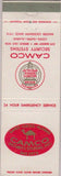 Matchbook Cover - Camco Security Systems Berkeley CA Camel