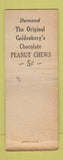 Matchbook Cover - Goldenberg's Chocolate Peanut Chews Candy Bar BOBTAIL WEAR