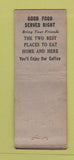Matchbook Cover Gabriel's Restaurant Baltimore MD girlie STAR MATCH BOBTAIL WORN