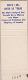 Matchbook Cover - Carlisle Building Loan Carlisisle PA
