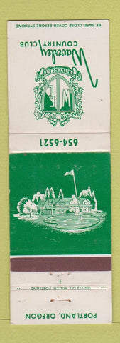 Matchbook Cover - Waverly Country Club Portland OR WEAR
