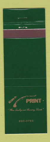 Matchbook Cover - Eco O Print