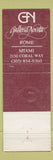 Matchbook Cover - Galleria Novita Rome Italy Miami FL
