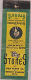 Matchbook Cover - Hickey Freeman Clothes Stone's White Plains NY POOR