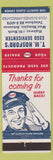 Matchbook Cover - Esso Oil Gas TM Hosford's West Memphis AR