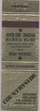 Matchbook Cover - Countryside Restaurant Arlington Heights IL