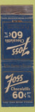 Matchbook Cover - Foss Chocolates Boston MA WEAR