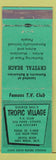 Matchbook Cover - Tropic Village Santa Monica CA WEAR