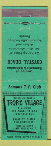 Matchbook Cover - Tropic Village Santa Monica CA WEAR