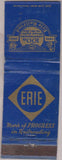 Matchbook Cover - Erie Railroad