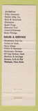 Matchbook Cover - Bloxom oil fuel Filters Bakersfield CA tools