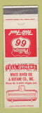 Matchbook Cover - White River Oil Butane Phillips 66 gas Flippin AR