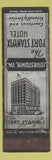 Matchbook Cover - Fort Stanwix Hotel Johnstown PA UNIVERSAL LONG WORN