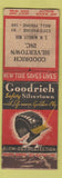 Matchbook Cover - Goodrich Silvertown ART QUALITY MATCH WORN